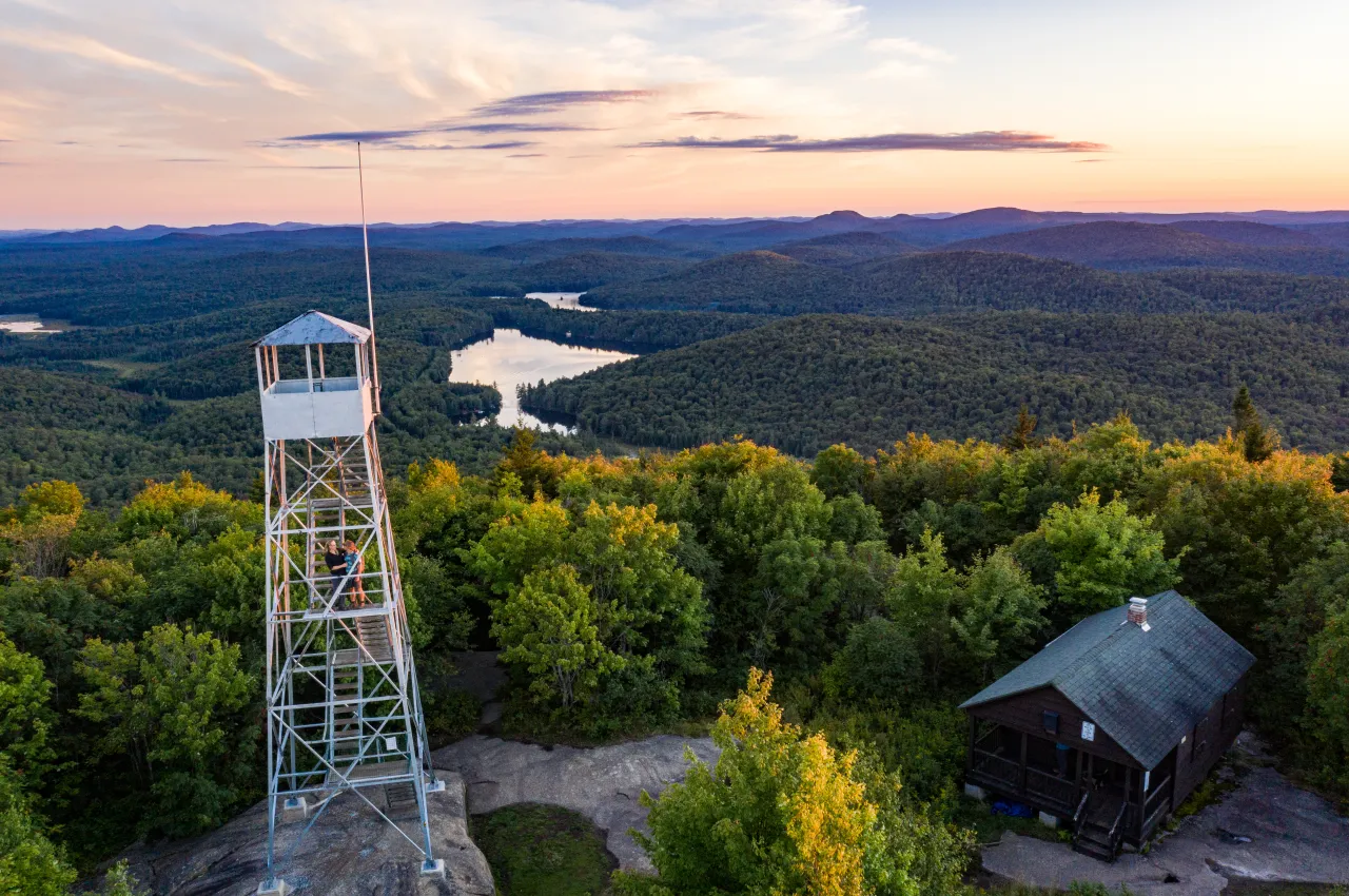 Scenic view of Mt Arab fire tower.