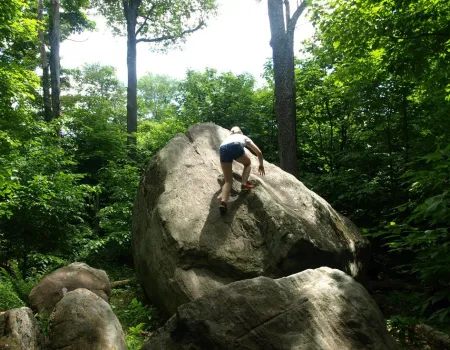 A boulder near Bear Mountain