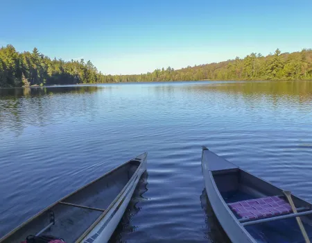 Many connected water bodies means fine boating of all kinds.