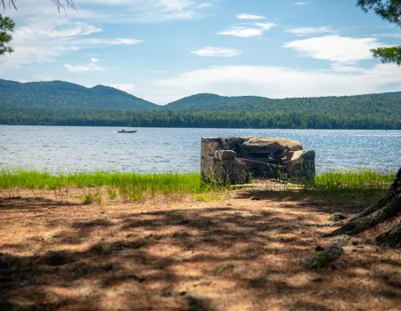 Lake Eaton Campground fire pit