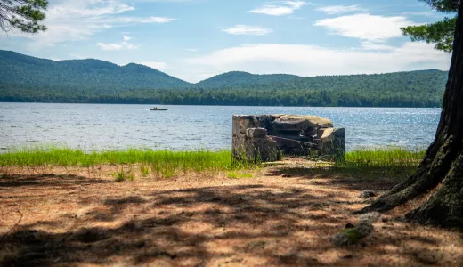 Lake Eaton Campground fire pit