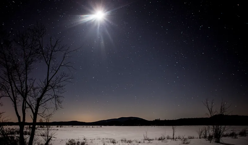 Winter views over Raquette Pond in Tupper Lake (Shaun Ondak Photo)