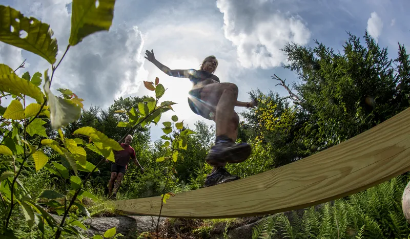 The balance beams (ROOST/Cam WIllis photo)