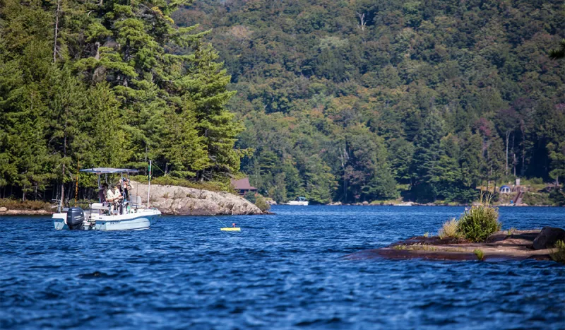 Fishing near the Islands on Big Tupper Lake, ROOST/Shaun Ondak photo