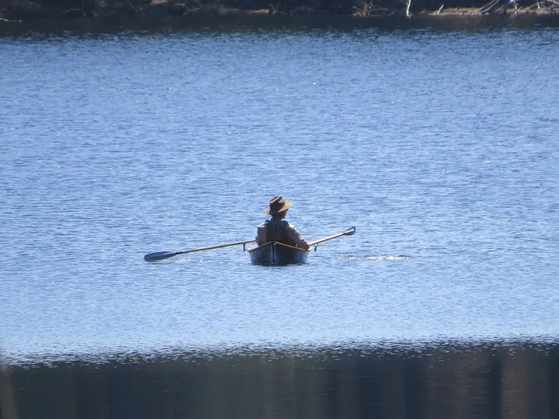 Paddler on Boottree Pond