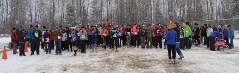 participants lining up at the start