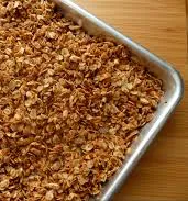 Crispy Granola spread thin