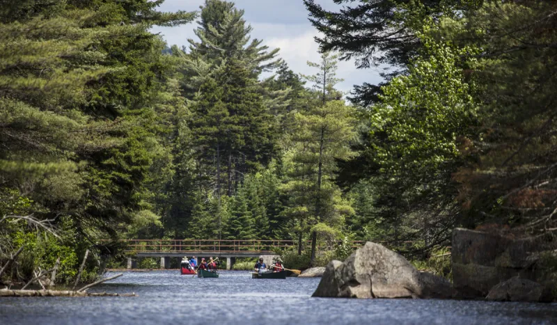 Taking off from Low's Lower Dam for a beautiful backcountry paddle.