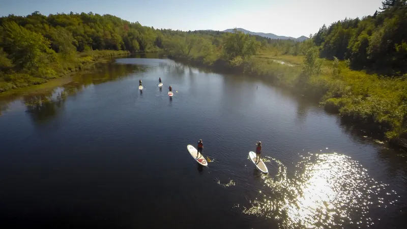 What's SUP? A paddling day on the Raquette, that's what! (Wild Center photo)