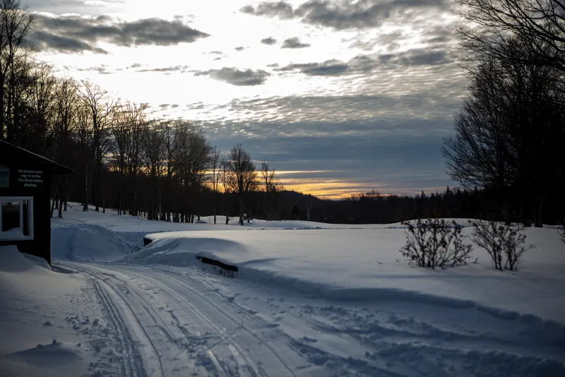 A pretty winter sunset