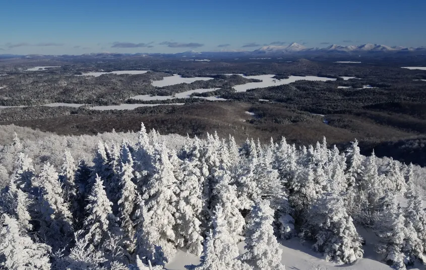 Views from St Regis Mountain in the winter