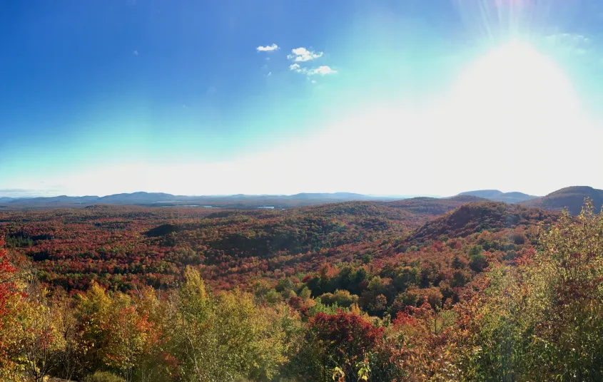 Floodwood Mountain is a fine choice for fall color.