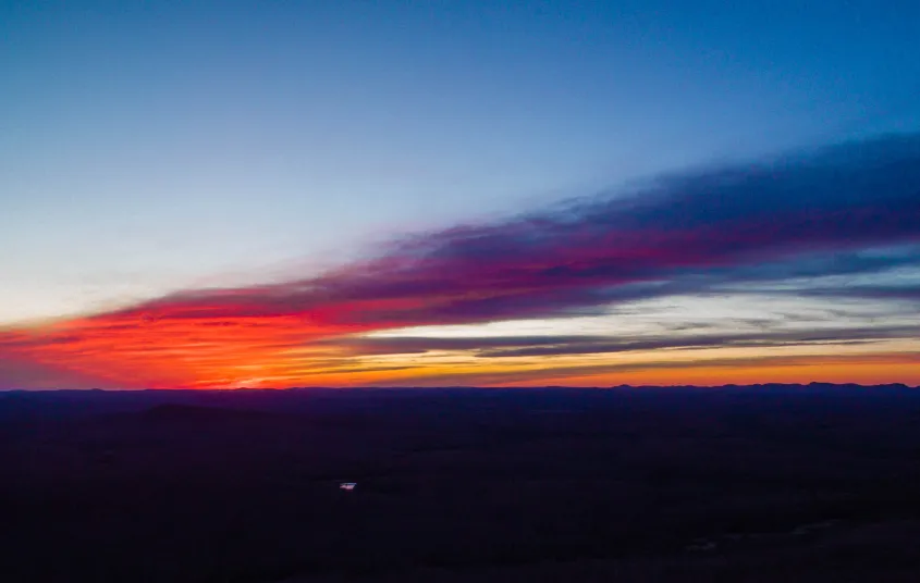 Bring those headlamps and enjoy this incredible sunset vantage point.