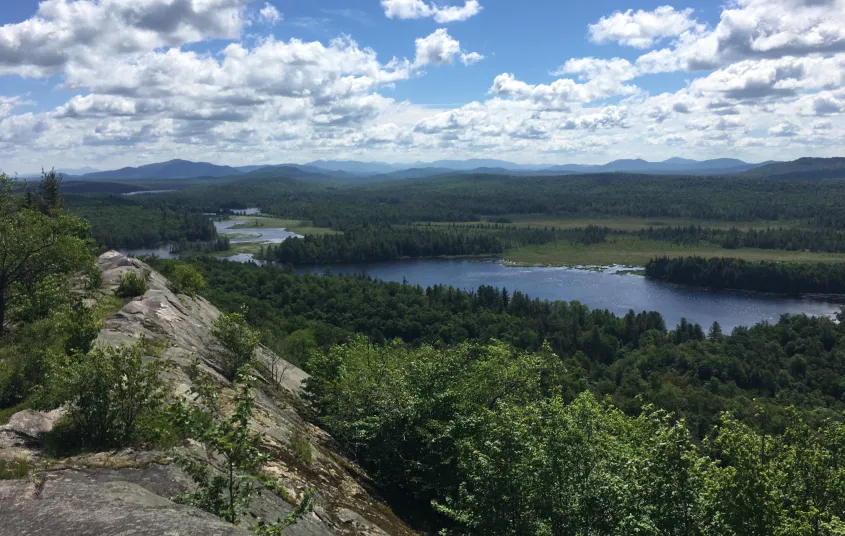 The hike to Lows Overlook ends with a gorgeous vista.