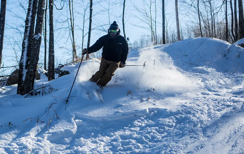 Someone doing side hits on Mt Pisgah