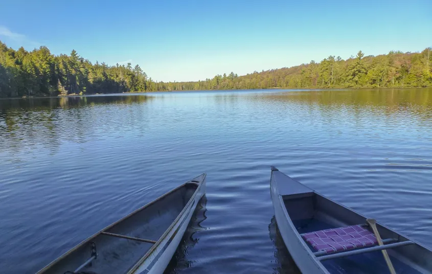 Many connected water bodies means fine boating of all kinds.