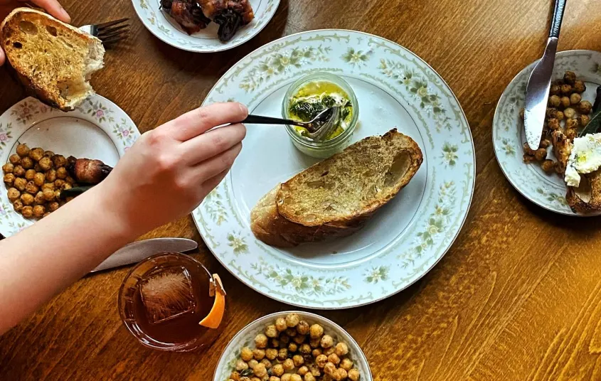 Appetizers at the Woodshed on Park