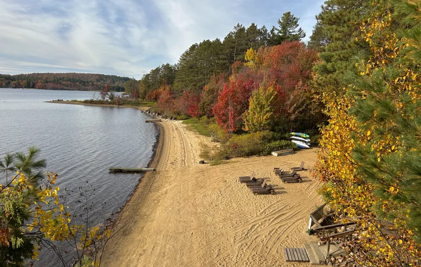 Paddlers Rest beach from above