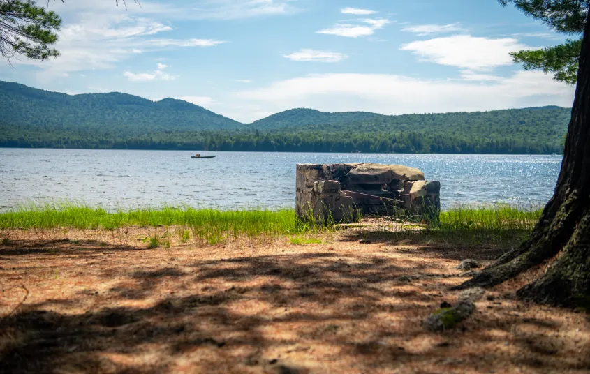 Lake Eaton Campground fire pit