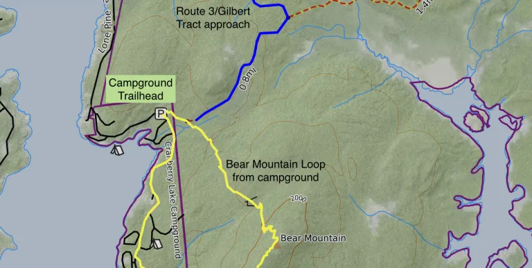 Bear Mountain trail map