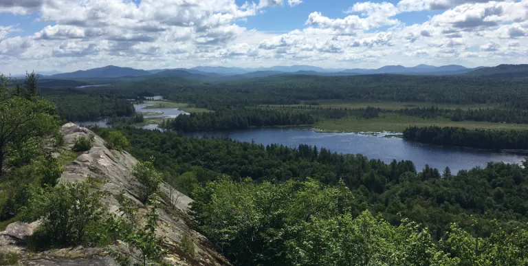 The hike to Lows Overlook ends with a gorgeous vista.