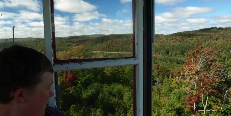 Wonderful views from the fire tower at Cathedral Rock.