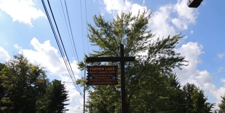 The Tupper Lake Boat Launch has parking.
