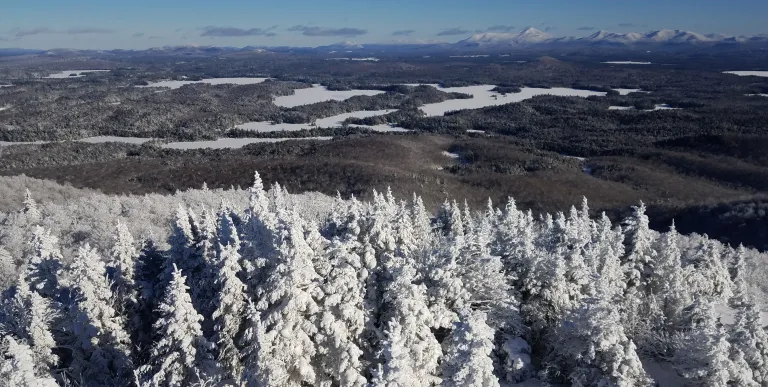 Views from St Regis Mountain in the winter